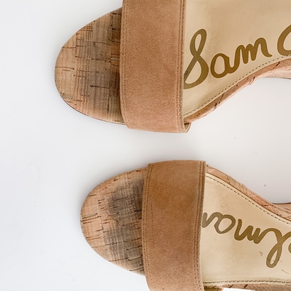 Nude Sam Edelman Cork Wedges - Picture 4 of 4